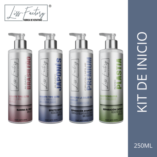 Kit Inicio 4 Formulas De Alisado Liss-factory 250 Ml
